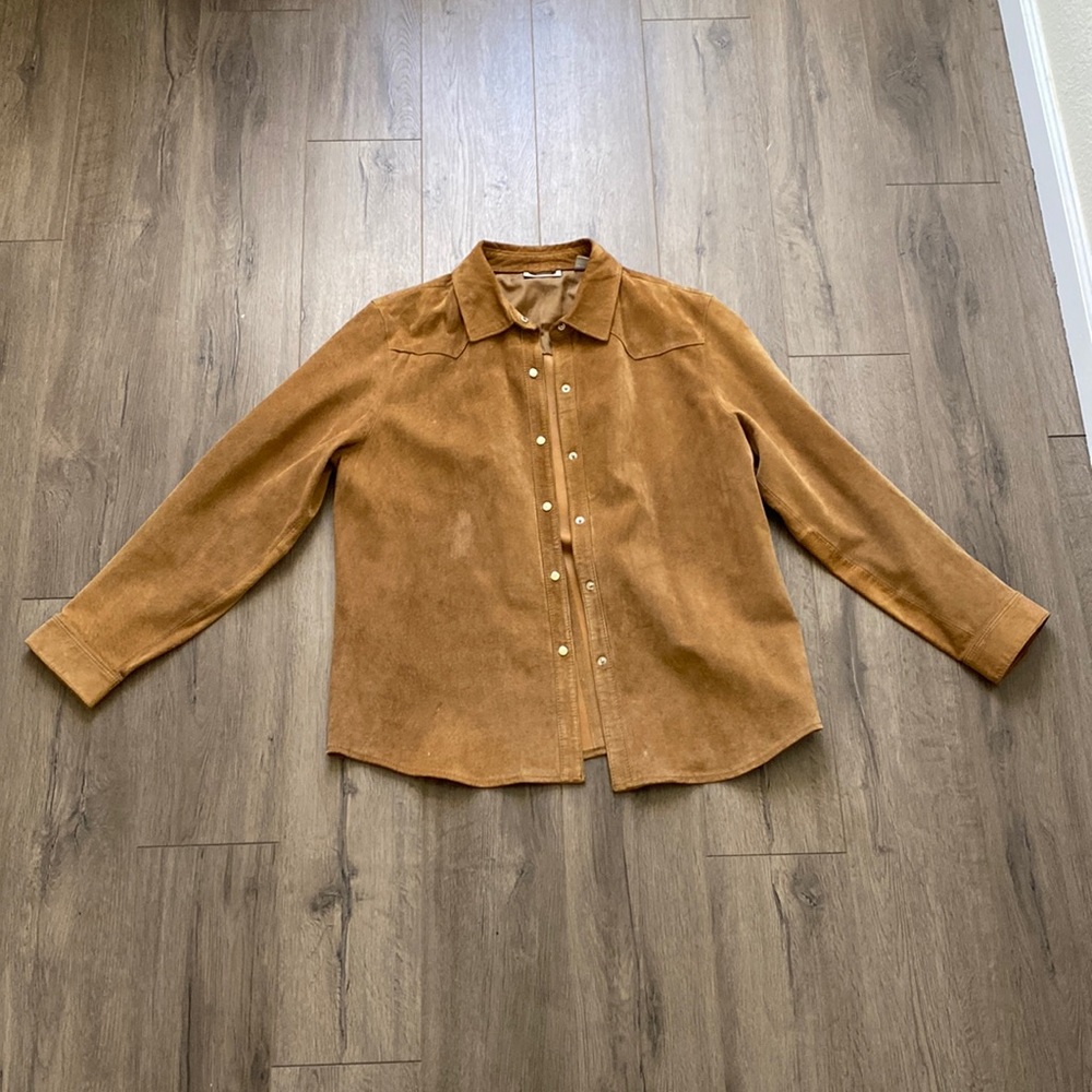 Real Leather Coat Nordstrom Brand XL